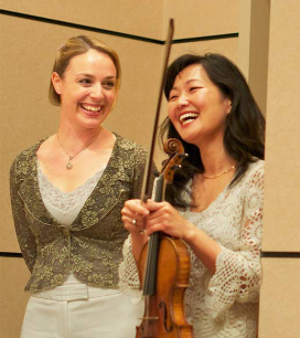 With Colorado Symphony harpist Courtney Hershey Bress